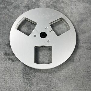Vintage Single Unbranded Generic 7" Metal 3 Window Take Up Reel Good Condition